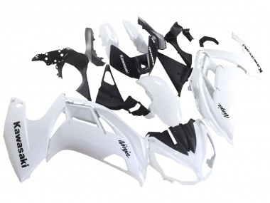 2012-2016 Kawasaki EX650 Motorcycle Fairings - White Black UK