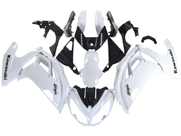2012-2016 Kawasaki EX650 Motorcycle Fairings - White Black UK