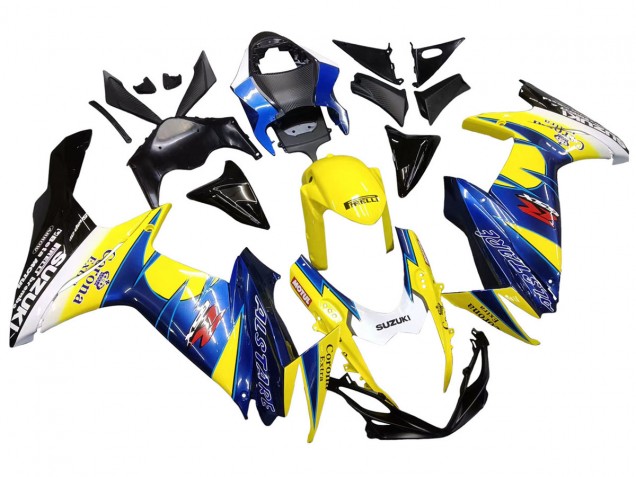 2011-2024 Suzuki GSXR 600/750 Motorcycle Fairings - Yellow Blue White Black Corona Extra Alstare UK