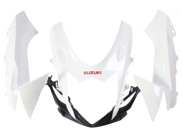 2011-2024 Suzuki GSXR 600/750 Motorcycle Fairings - White Glossy Black Red Decal UK