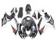 2006-2007 Suzuki GSXR 600/750 Motorcycle Fairings - Black White Carbon Fiber Style UK