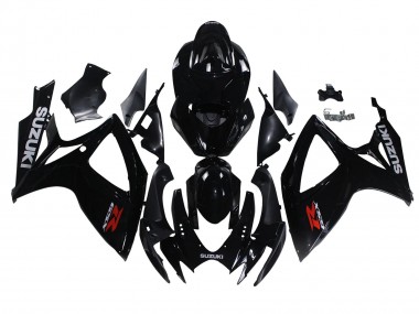 2006-2007 Suzuki GSXR 600/750 Motorcycle Fairings - Glossy Black UK