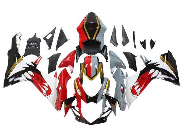 2011-2024 Suzuki GSXR 600/750 Motorcycle Fairings - Red Gold Grey Black White Shark UK
