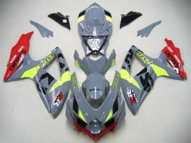 2006-2007 GSXR750 K6 Motorcycle Fairings - Nardo Grey Neon Green Red Ecstar UK