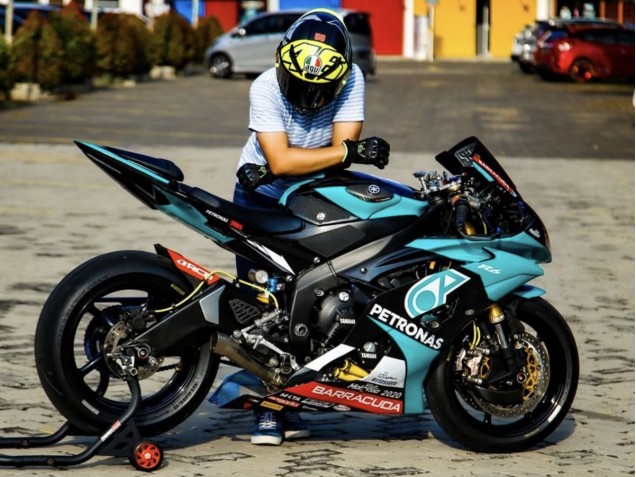 2008-2016 Yamaha YZF R6 Motorcycle Fairings - Light Green White Black Petronas UK