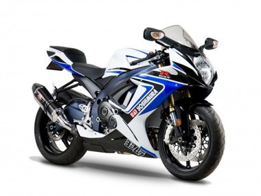 2005-2006 Suzuki GSXR 1000 Motorcycle Fairings - White Blue Black Yoshimura UK
