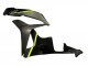 2007-2008 Honda CBR600RR Motorcycle Fairings - Glossy Black High Viz Yellow UK