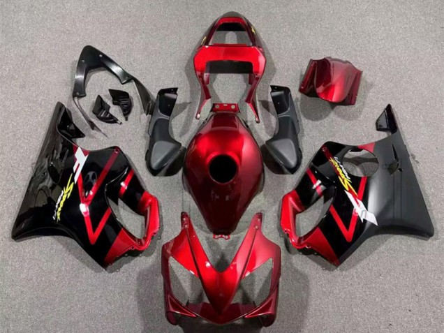2001-2003 Honda CBR600 F4i Motorcycle Fairings - Candy Red Black UK