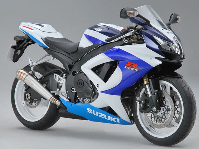2008-2010 Suzuki GSXR 600/750 Motorcycle Fairings - White Blue Red UK