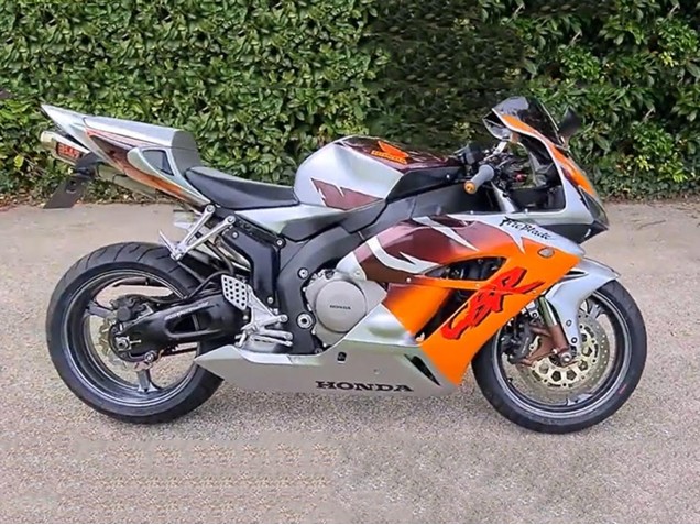 2006-2007 Honda CBR1000RR Motorcycle Fairings - Silver Orange UK