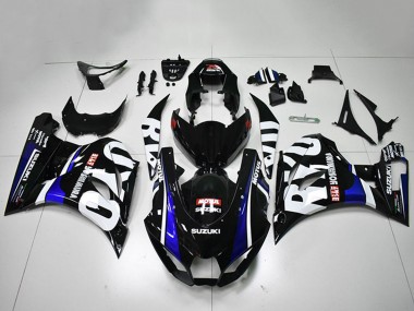 2017-2024 Suzuki GSXR 1000 Motorcycle Fairings - Black White Blue Motul UK