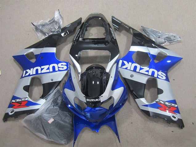 2000-2002 Suzuki GSXR 1000 Motorcycle Fairings - Blue Silver Black Red White Decal UK