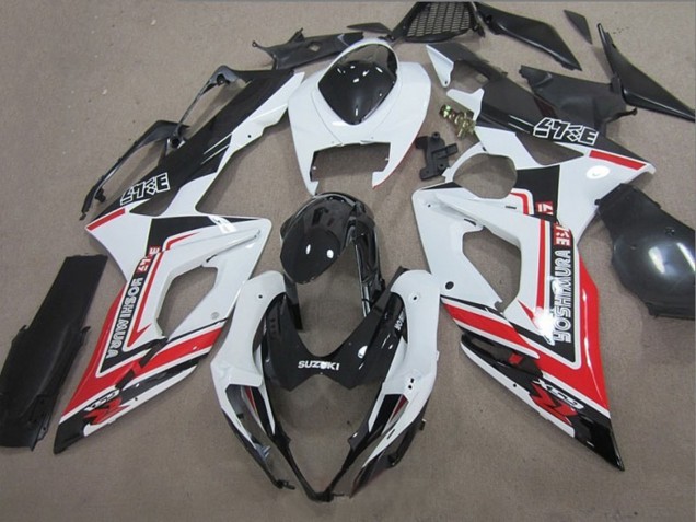 2005-2006 Suzuki GSXR 1000 Motorcycle Fairings - White Black Red Yoshimura UK