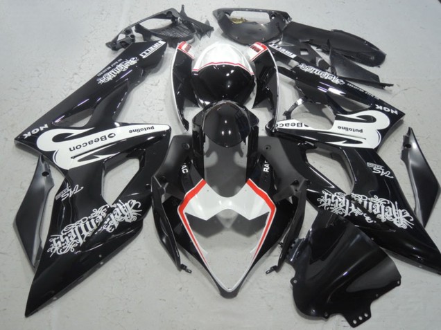 2005-2006 Suzuki GSXR 1000 Motorcycle Fairings - Glossy Black White Red Beacon UK