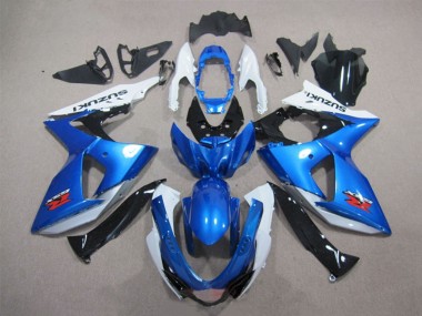 2009-2016 Suzuki GSXR 1000 Motorcycle Fairings Kits - White Blue Black UK