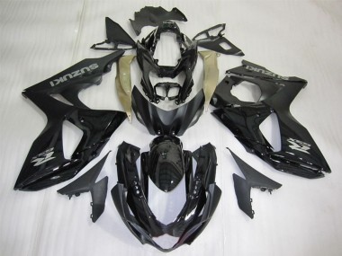 2009-2016 Suzuki GSXR 1000 Motorcycle Fairings - Glossy Black Silver Decal UK