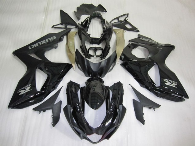 2009-2016 Suzuki GSXR 1000 Motorcycle Fairings - Glossy Black Silver Decal UK