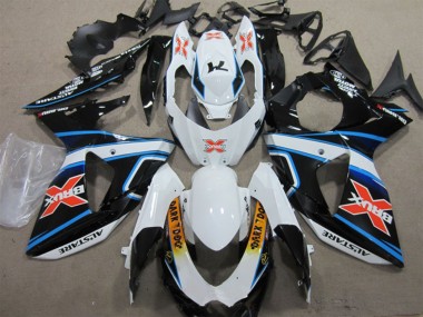 2009-2016 Suzuki GSXR 1000 Motorcycle Fairings - White Blue Yellow Black Brux Dark Dog UK