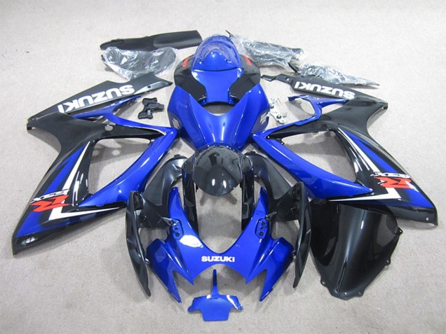 2006-2007 Suzuki GSXR 600 Motorcycle Fairing - Blue White Glossy Black Red UK