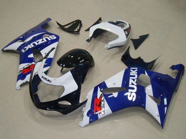 2001-2003 Suzuki GSXR 750 Motorcycle Fairings - Blue White UK