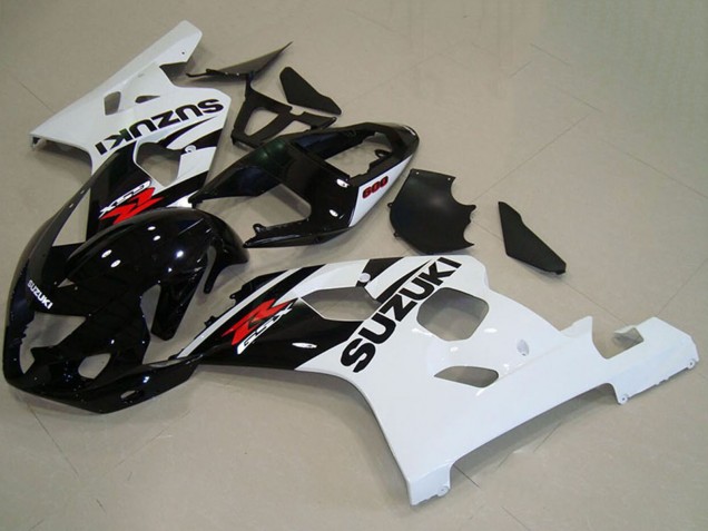 2004-2005 Suzuki GSXR 750 Motorcycle Fairings - Glossy Black White Red UK