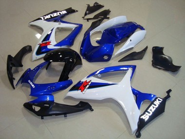 2006-2007 Suzuki GSXR 750 Motorcycle Fairings - White Blue Glossy Black Red UK