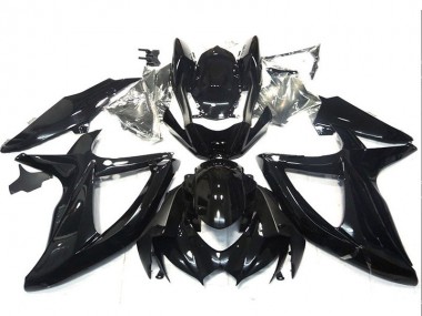 2008-2010 Suzuki GSXR 750 Motorcycle Fairings - Glossy Black UK