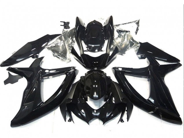 2008-2010 Suzuki GSXR 750 Motorcycle Fairings - Glossy Black UK
