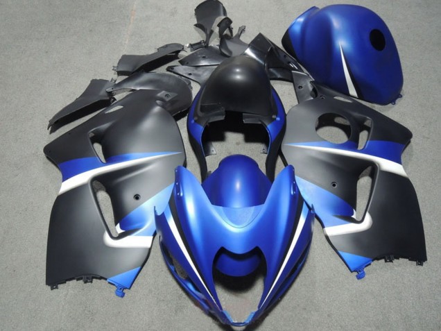 1996-2007 Suzuki GSXR 1300 Hayabusa Motorcycle Fairings - Blue White Matte Black UK