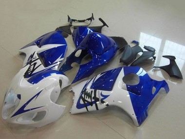 1996-2007 Suzuki GSXR 1300 Hayabusa Motorcycle Fairing - White Blue UK
