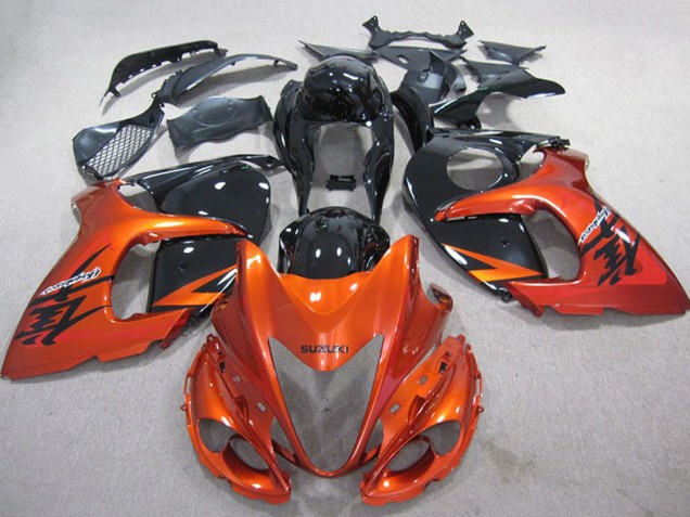 2008-2020 Suzuki GSXR 1300 Hayabusa Motorcycle Fairings - Orange Black UK