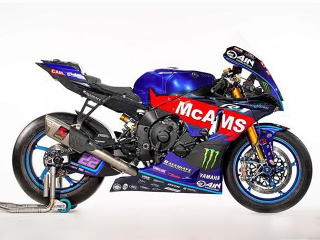 2002-2003 Yamaha YZF R1 Motorcycle Fairings - Blue Red McAMS Green Monster UK