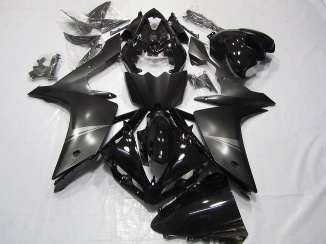 2007-2008 Yamaha YZF R1 Motorcycle Fairing - Glossy Black Matte Black UK