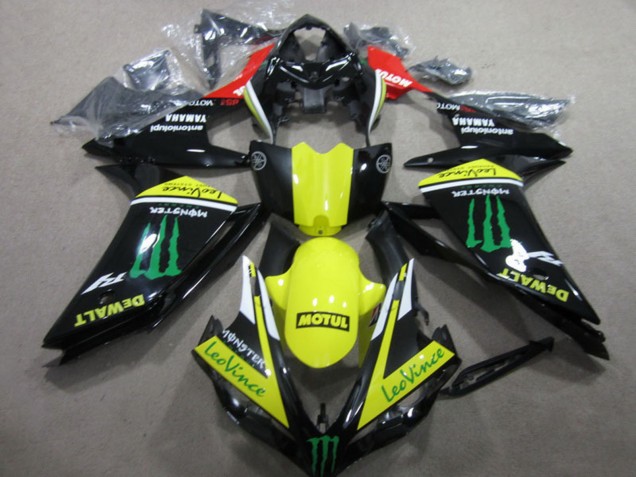 2007-2008 Yamaha YZF R1 Motorcycle Fairings - Red Yellow Black Green Monster Motul Leovince UK