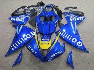 2009-2011 Yamaha YZF R1 Motorcycle Fairings - Blue Yellow White Go UK