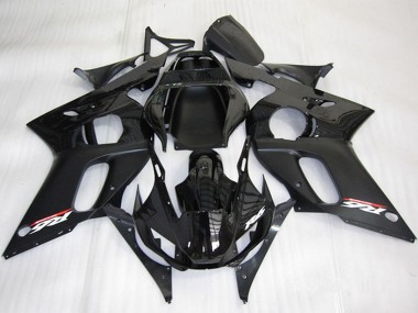 1998-2002 Yamaha YZF R6 Motorcycle Fairing - Glossy Black Matte Black UK