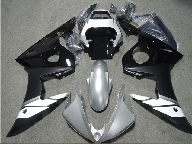 2003-2004 Yamaha YZF R6 Motorcycle Fairings - White Silver Glossy Black Matte Black UK