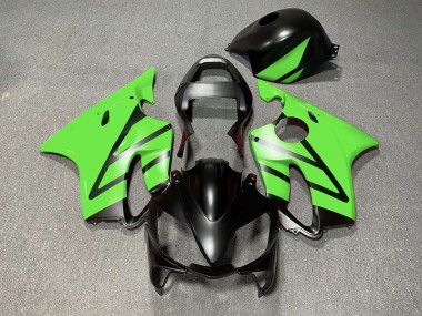 01-03 Matte Black and Green CBR600 F4i Fairings