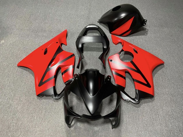01-03 Matte Black and Red CBR600 F4i Fairings 01-03 Matte Black and Red CBR600 F4i Fairings