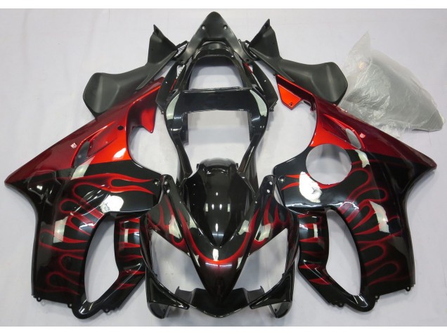 01-03 Red Flame CBR600 F4i Fairings 01-03 Red Flame CBR600 F4i Fairings