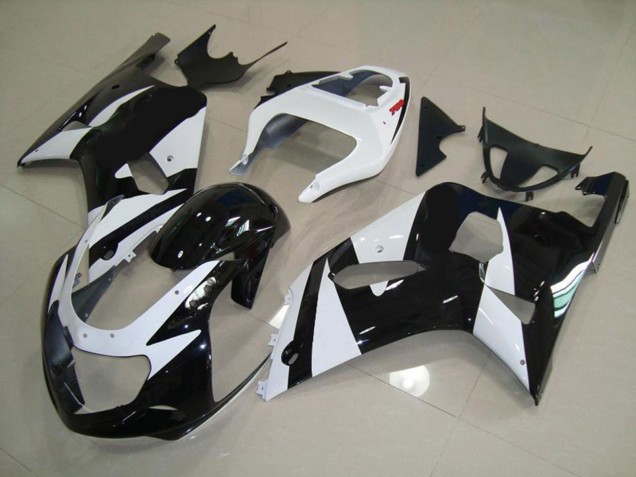 01-03 White and Black GSXR 600-750 Fairings 01-03 White and Black GSXR 600-750 Fairings