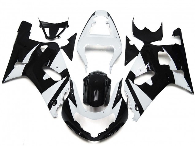 01-03 White and Black Style OEM GSXR 600-750 Fairings 01-03 White and Black Style OEM GSXR 600-750 Fairings