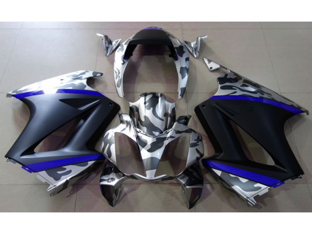 02-12 Grey Camouflage & Blue VFR800 Fairings 02-12 Grey Camouflage & Blue VFR800 Fairings