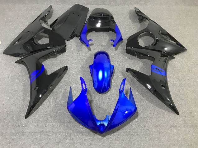 03-04 Black and Blue Gloss R6 Fairings 03-04 Black and Blue Gloss R6 Fairings