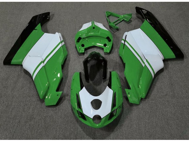 03-04 Gloss Green & White Ducati 749 999 Fairings 03-04 Gloss Green & White Ducati 749 999 Fairings