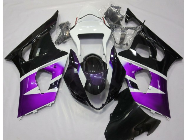 03-04 Gloss Purple and White GSXR 1000 Fairings 03-04 Gloss Purple and White GSXR 1000 Fairings