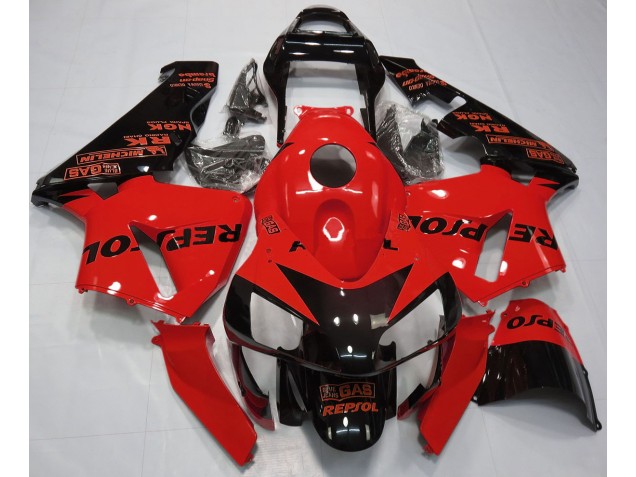 03-04 Gloss Red Repsol CBR600RR Fairings 03-04 Gloss Red Repsol CBR600RR Fairings