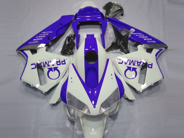 03-04 Gloss White and Blue PRAMAC CBR600RR Fairings 03-04 Gloss White and Blue PRAMAC CBR600RR Fairings