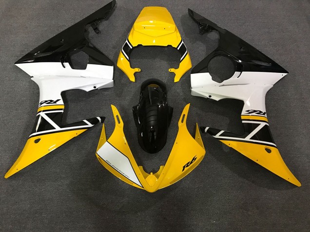 03-04 Gloss Yellow & White R6 Fairings 03-04 Gloss Yellow & White R6 Fairings