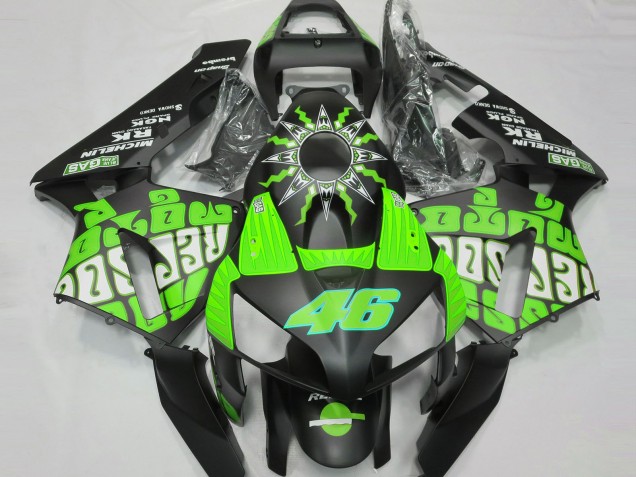 03-04 Slime Green Rossi Repsol CBR600RR Fairings 03-04 Slime Green Rossi Repsol CBR600RR Fairings